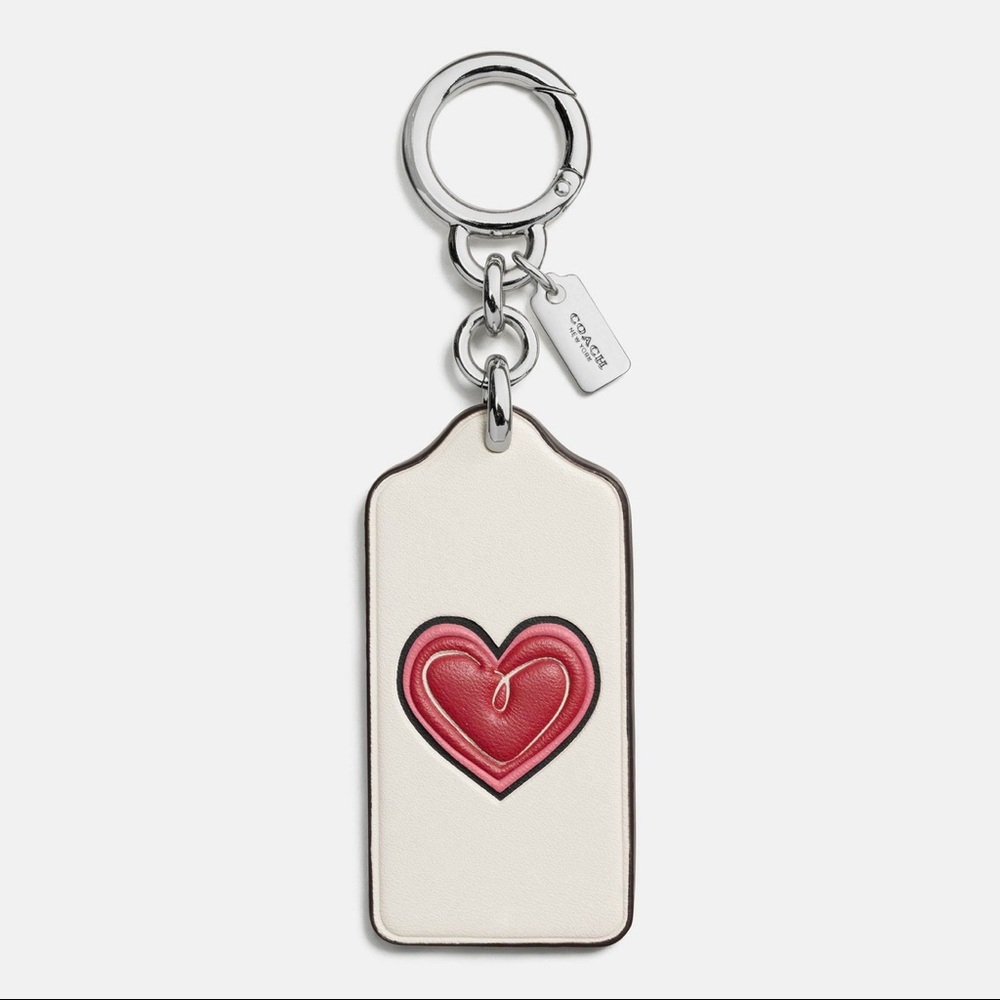 NWT Coach RARE adorable heart keychain!!